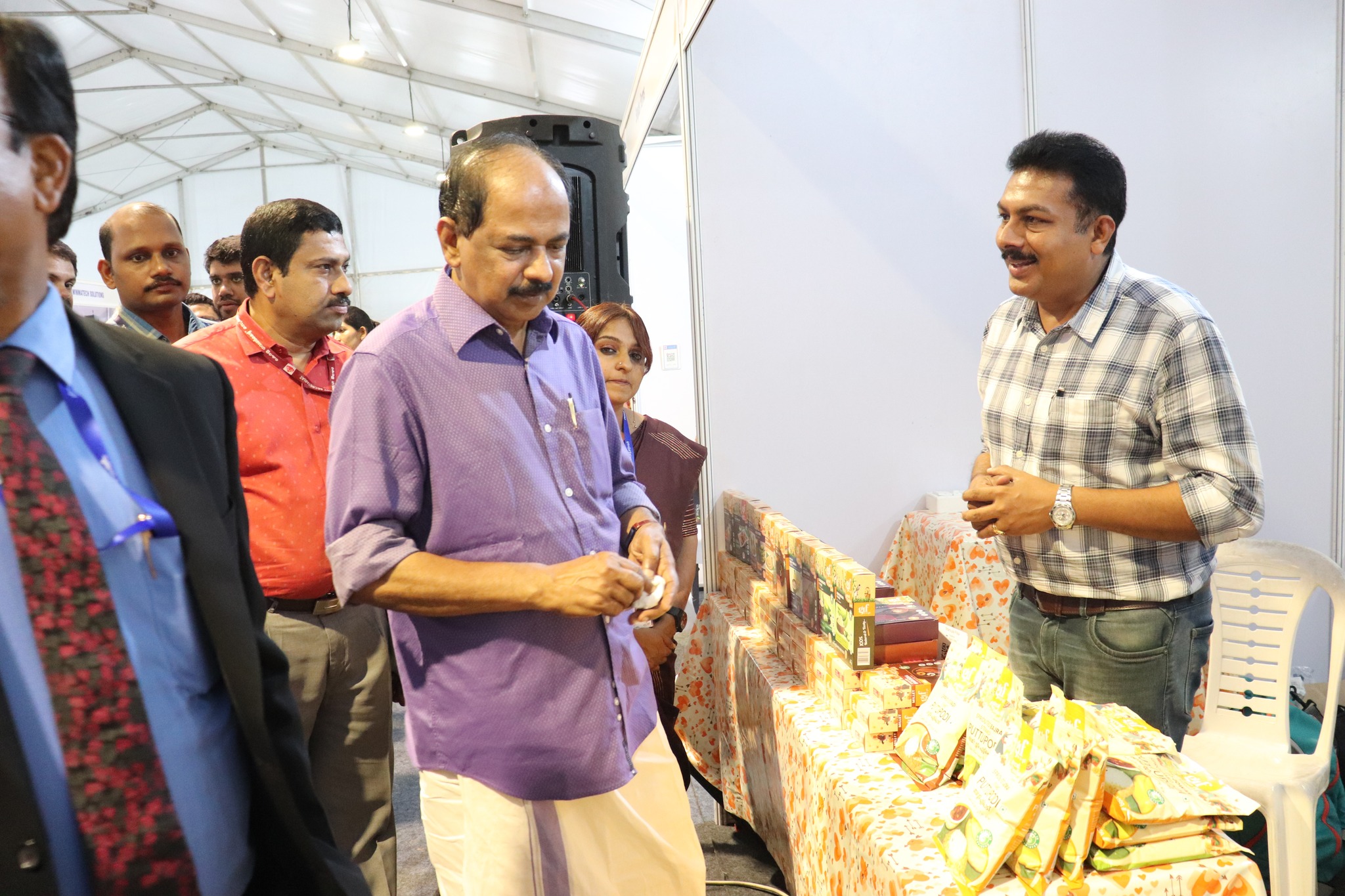 Hon. Food & Civil Supplies Minister, Government of Kerala, Shri. G.R Anil and Hon. Minister for Agriculture,Shri. P. Prasad visited CSIR-NIIST and attended the OWOL program & the Millet Festival.